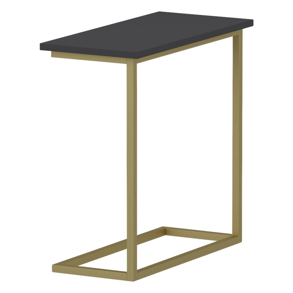 Beistelltisch Narin anthrazit gold Optik Metall B/H/T: ca. 64x62x30 cm