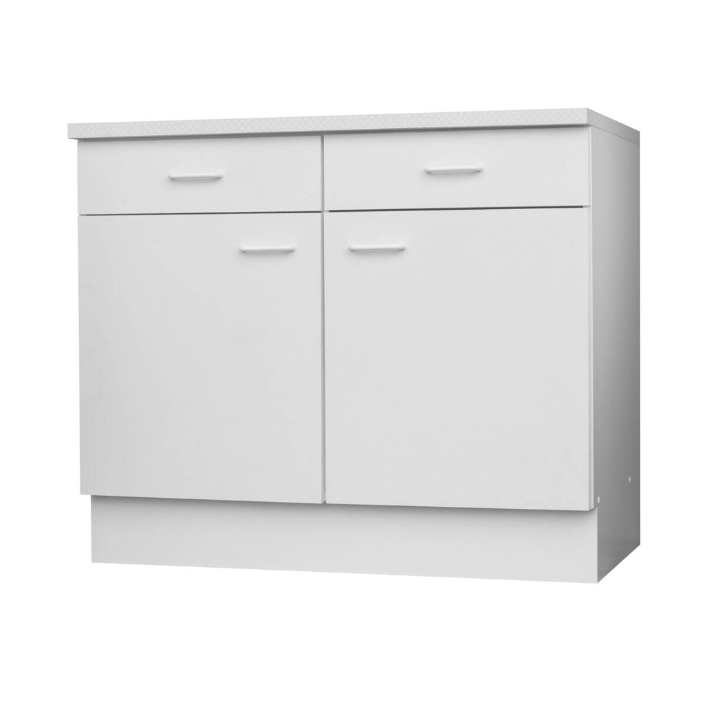 Unterschrank weiß matt B/H/T: ca. 100x85x60 cm