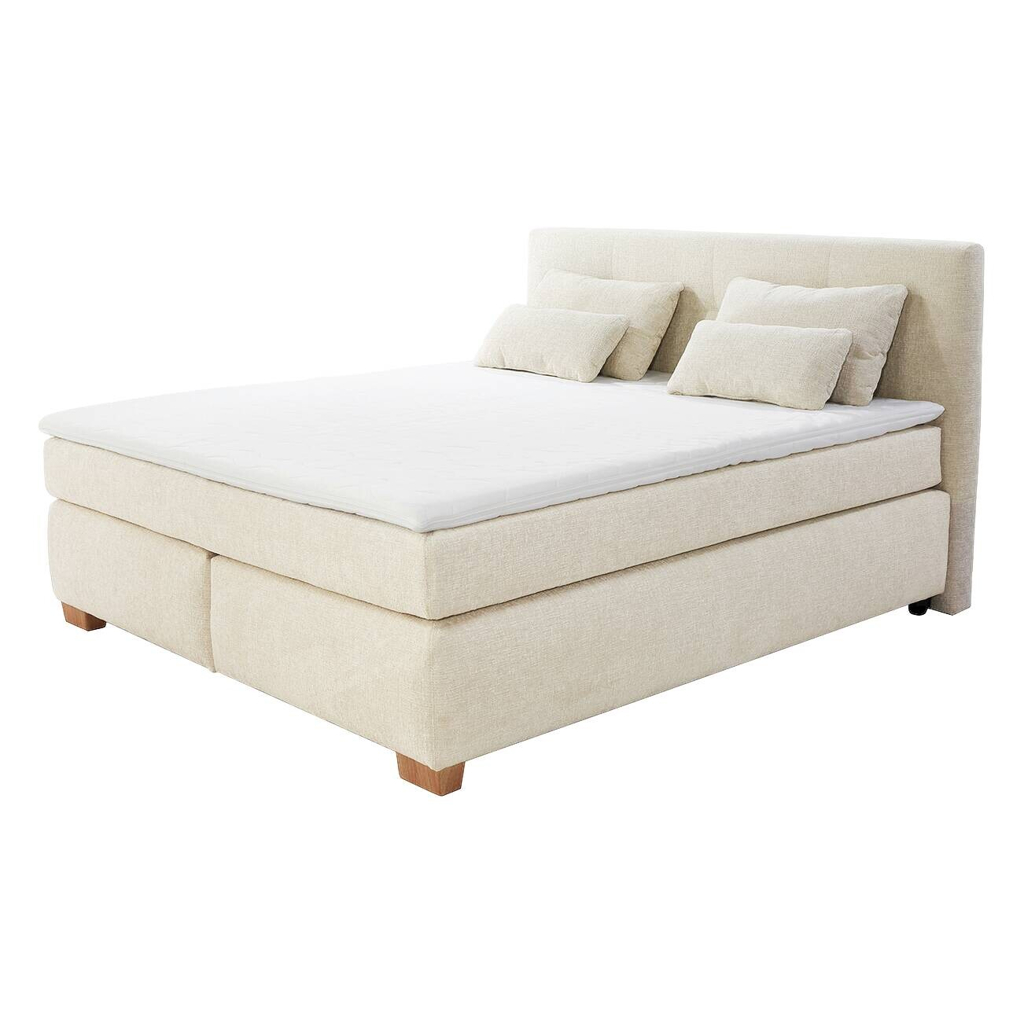 Boxspringbett beige Liegefläche B/L: ca. 180x200 cm