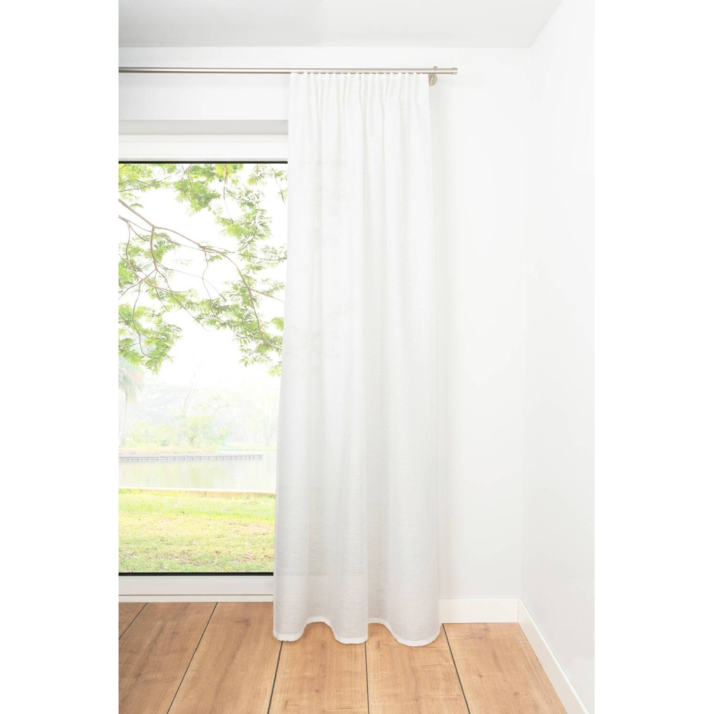 Kombivorhang 2er Pack Dot weiß B/L: ca. 135x245 cm