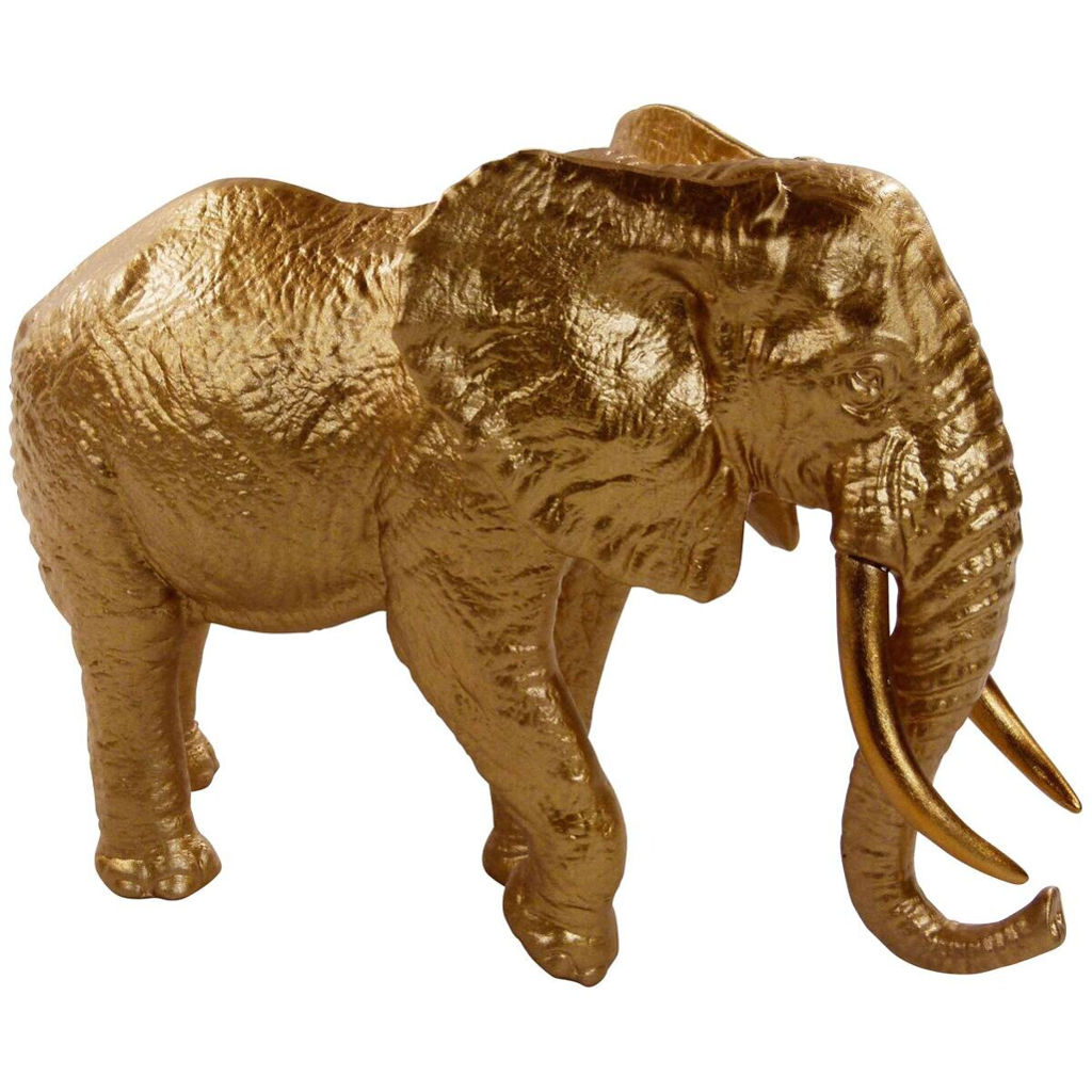 Deko-Figur gold Polyresin B/H: ca. 14,5x18 cm