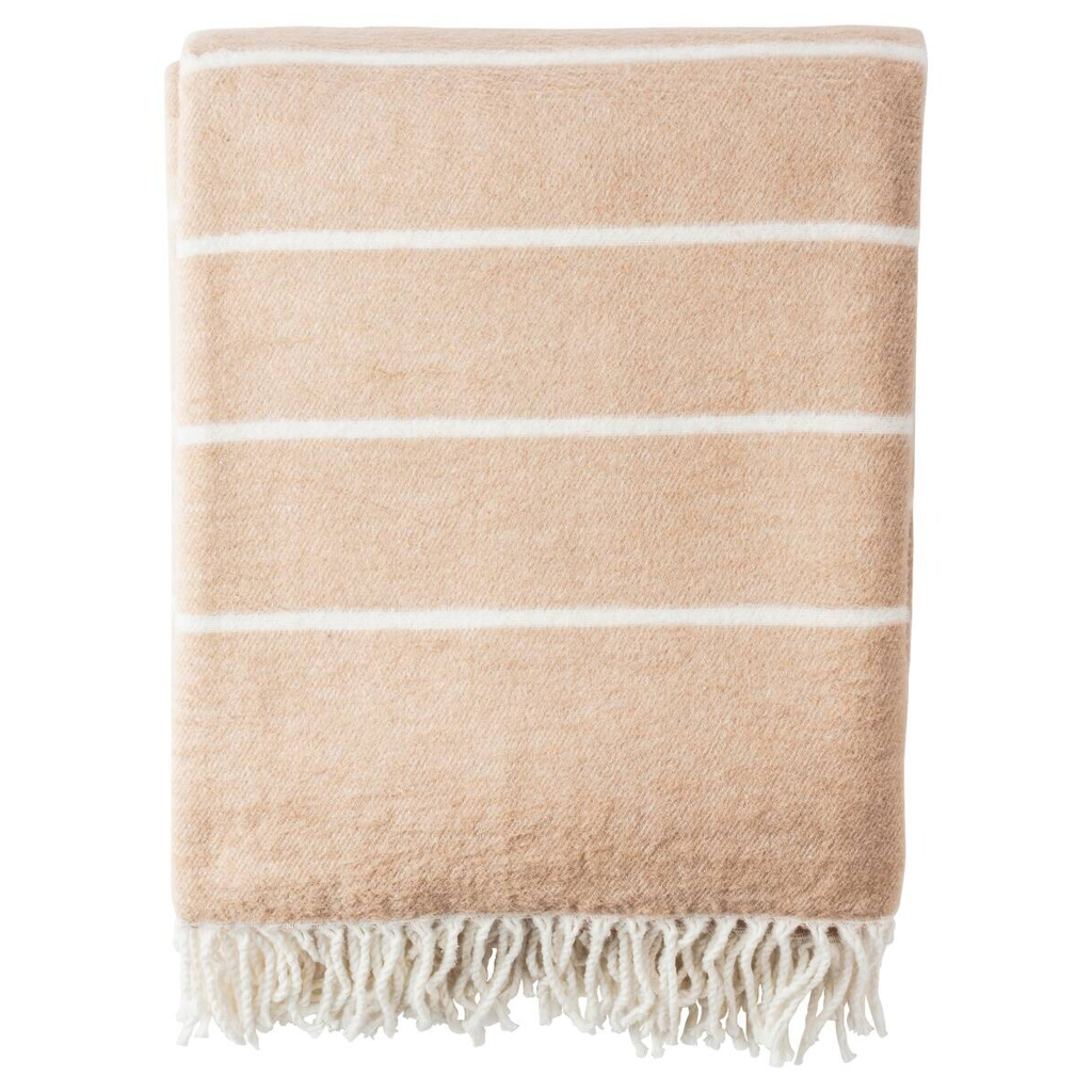 Benetton Wohndecke RAINBOW beige Baumwolle B/L: ca. 130x170 cm 601688800