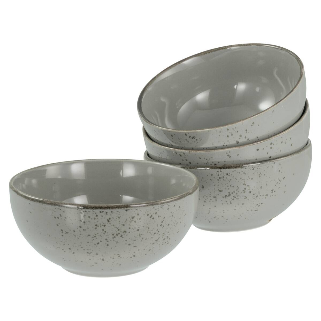 CreaTable Schüssel-Set Nature Collection Stone grau Steinzeug