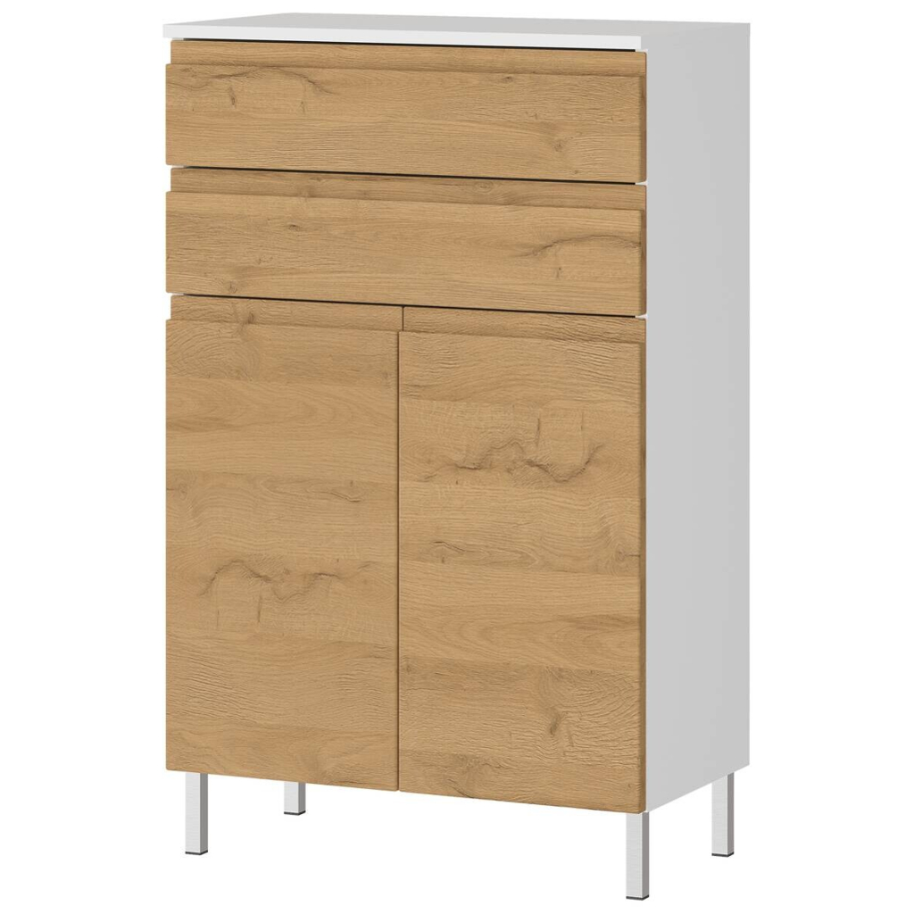 Kommode 4332-559 weiß Eiche Grand-Son Nachbildung B/H/T: ca. 60x97x34 cm