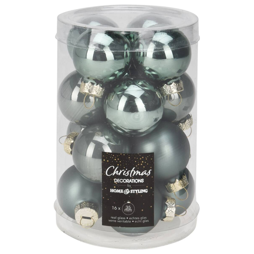 Weihnachtskugel grün D: ca. 3,5 cm