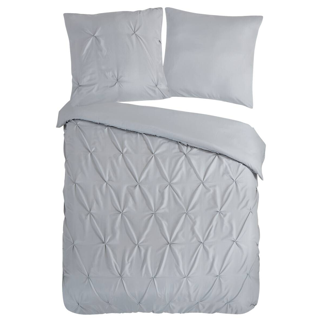 Microfaser Bettwäsche Elegance silber Polyester B/L: ca. 155x220 cm