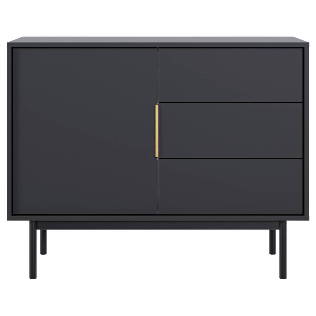 Kommode VIVA schwarz B/H/T: ca. 104x82x39 cm
