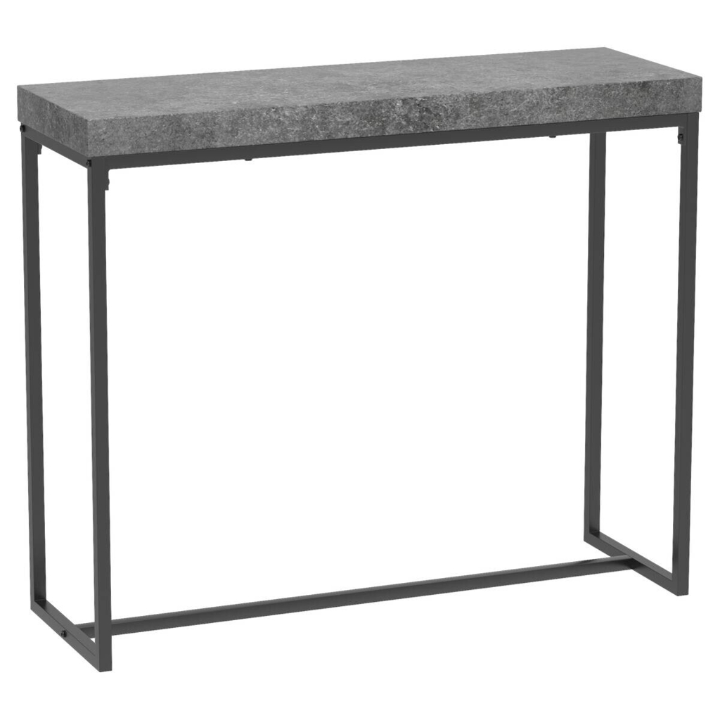 Konsole Birte dunkelgrau Beton Optik schwarz B/H/T: ca. 90x75x30 cm