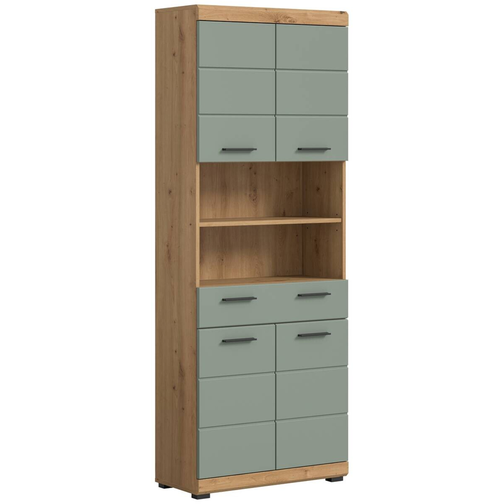 Badhochschrank Scout Eiche Artisan Nachbildung salbei Nachbildung B/H/T: ca. 74x191x31 cm