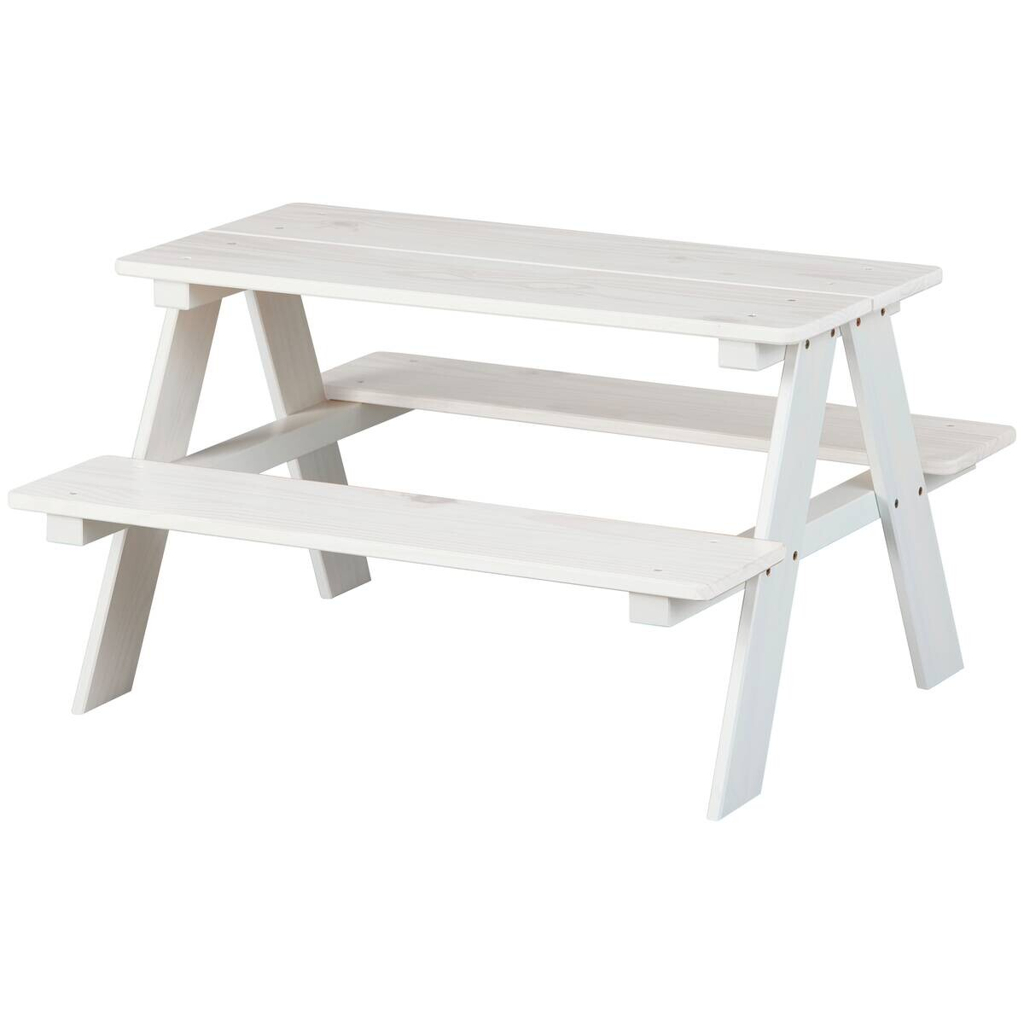 Kinder-Bank HENNING Weiß weiß lackiert B/H/L: ca. 82x50x90 cm