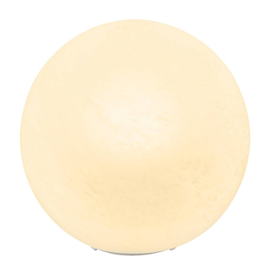 GLOBO Tischleuchte mattschwarz Opal weiß Metall Glas H/D: ca. 24,5x25 cm E27 1 Brennstellen