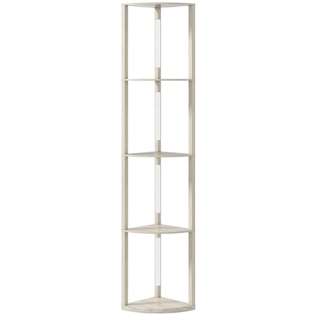 HOMCOM Stehleuchte Eiche MDF B/H/L: ca. 29,5x163,5x41 cm