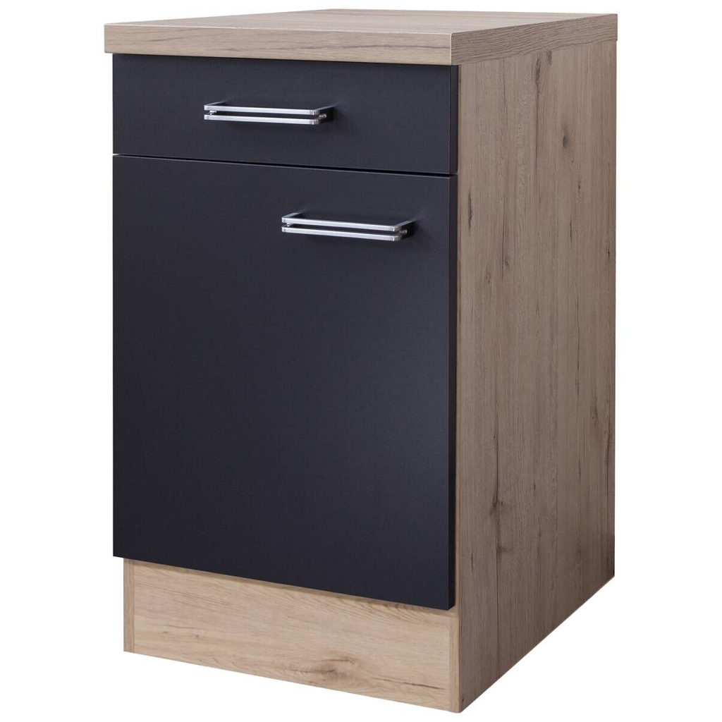 Unterschrank Elva anthrazit B/H/T: ca. 50x86x60 cm
