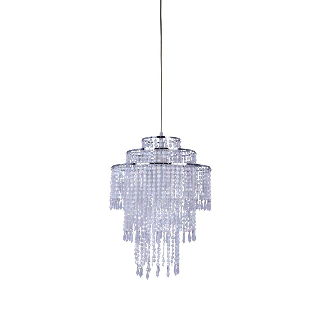 Näve Leuchten Pendelleuchte 7013831 transparent Metall Kunststoff B/H/T: ca. 32x43x32 cm E27 1 Brennstellen