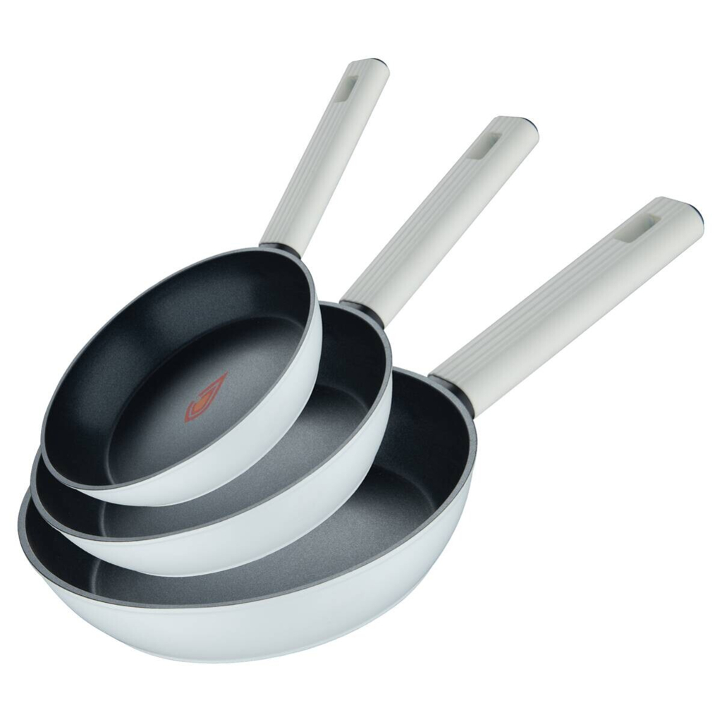 BERGNER Pfannenset LINES schwarz Aluminium 3 tlg.