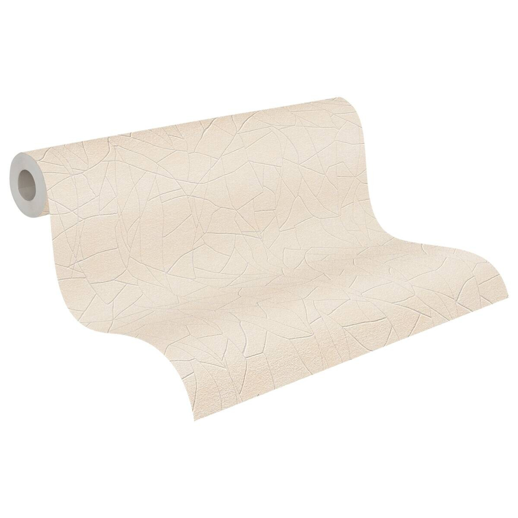 A.S.Creation Vliestapete weiß creme beige B/H/D: ca. 53x1005x9,7 cm