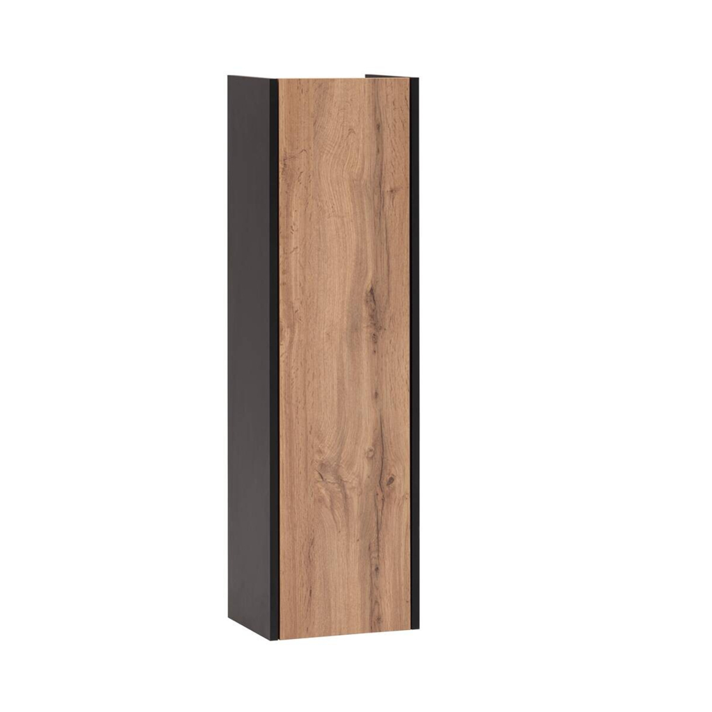Highboard Tonder Eiche Nachbildung mattschwarz B/H/T: ca. 30,2x106,1x23,4 cm