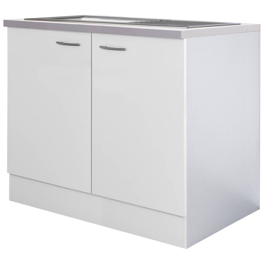 Spülenschrank Wito weiß B/H/T: ca. 100x85x60 cm