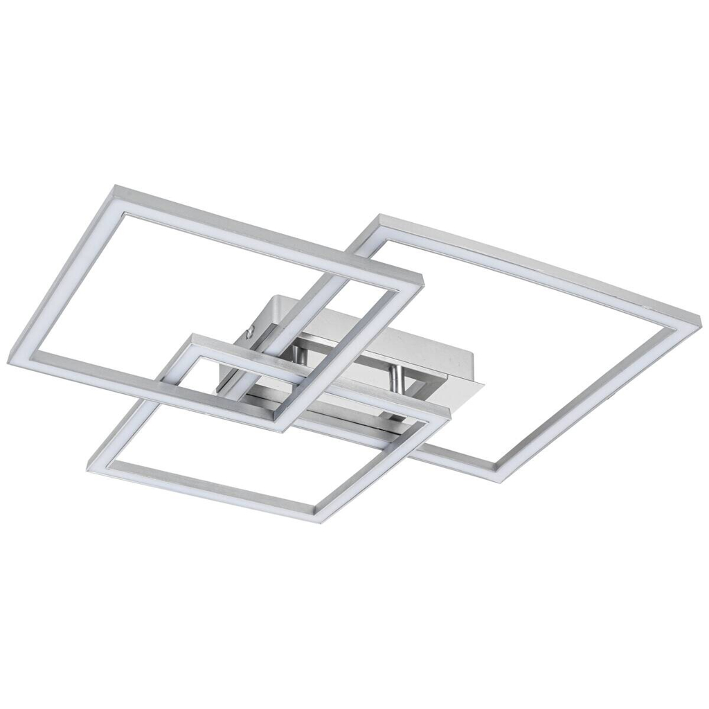Nolo LED-Deckenleuchte Triple silber Kunststoff B/H/L: ca. 45x8x49,5 cm