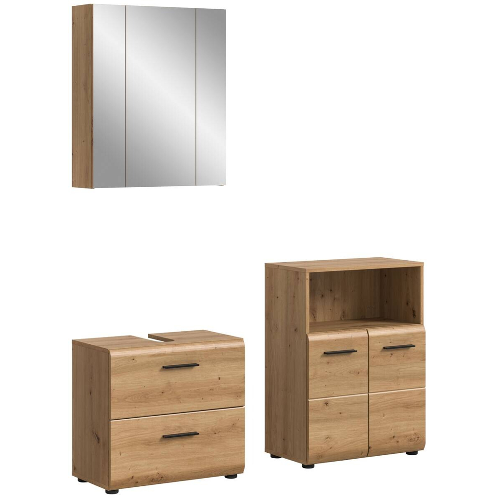 Badezimmer-Set Ice Artisan Oak Nachbildung B/H/T: ca. 135x185x30 cm
