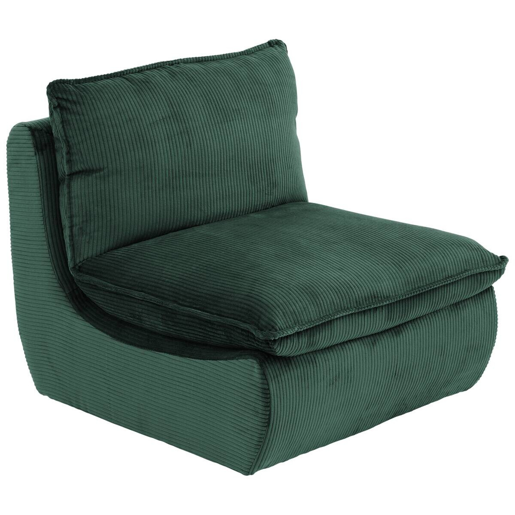 Sessel Rhodos grün Microfaser B/H/T: ca. 74x77x87 cm