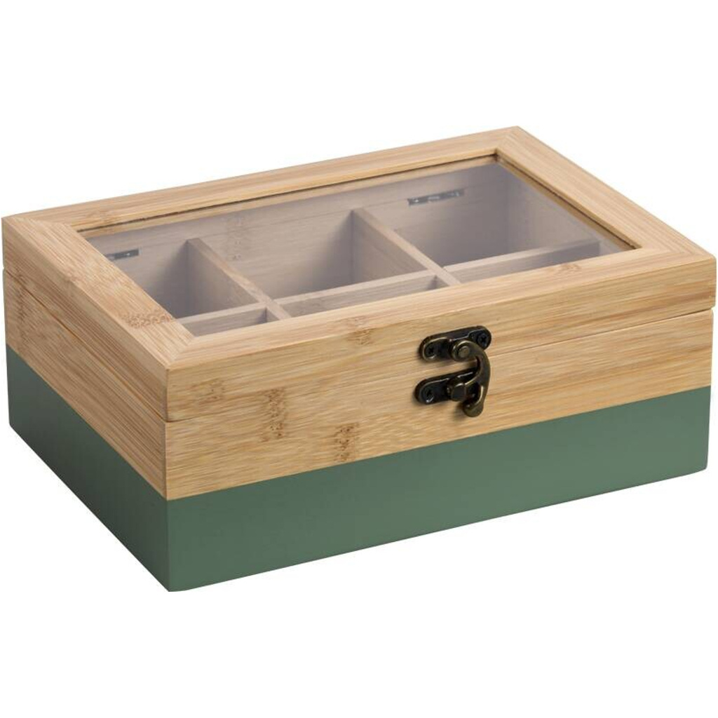 Kesper Teebox natur MDF B/H/L: ca. 15x8,5x21,5 cm