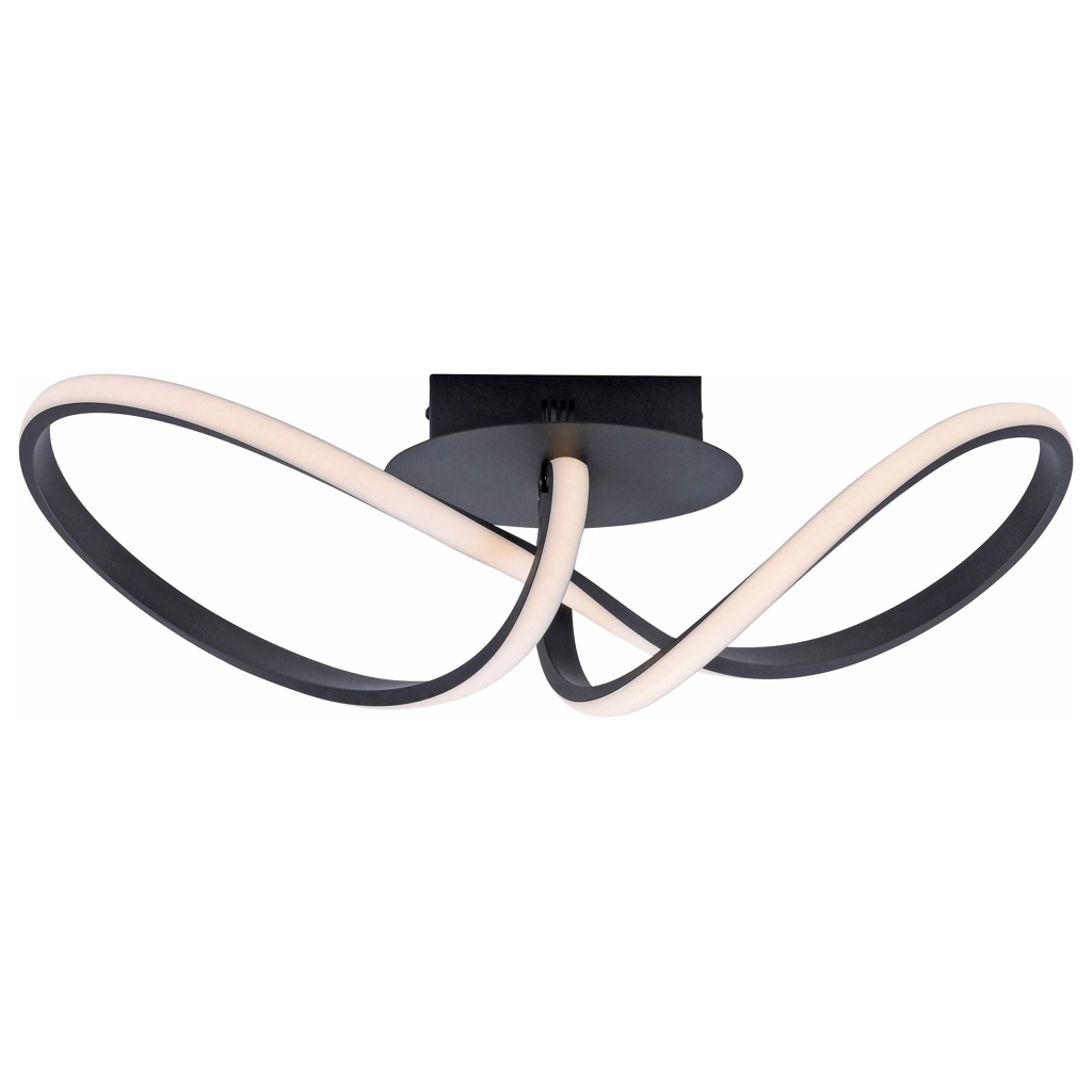 Just Light LED-Deckenleuchte MARIA 15403-18 schwarz Aluminium Kunststoff B/H/T: ca. 24,5x27x61 cm 1 Brennstellen
