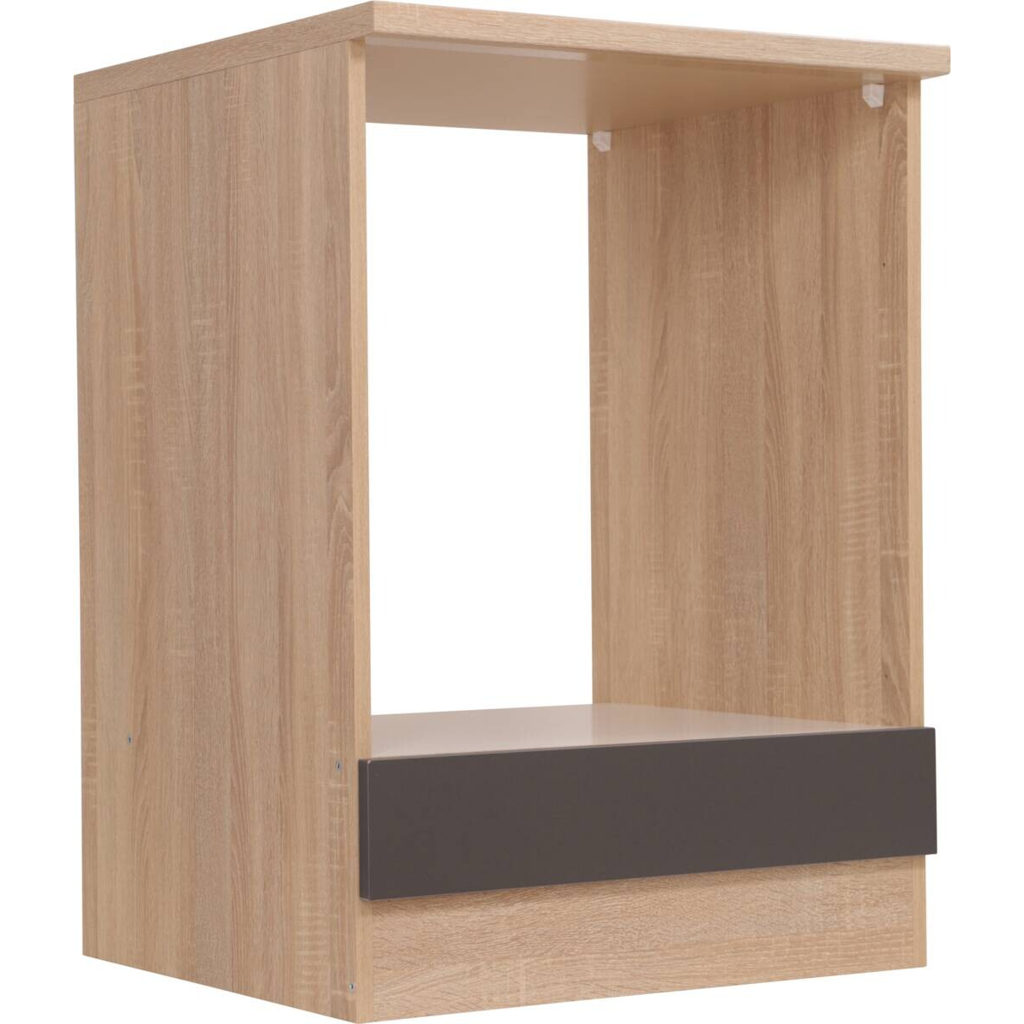 Herdumbauschrank Merle grau B/H/T: ca. 60x85x60 cm