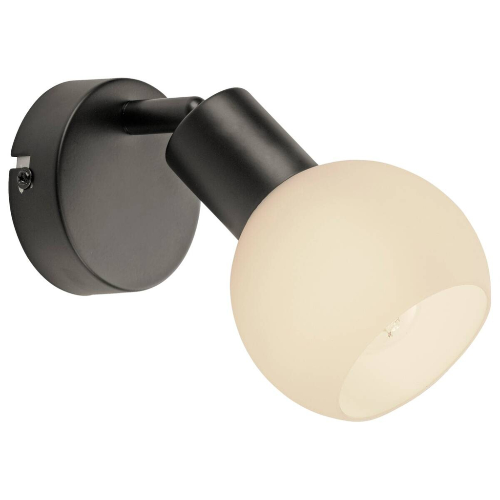Just Light Spot 1flg. schwarz B/H/L: ca. 14x18x14 cm E14 1 Brennstellen