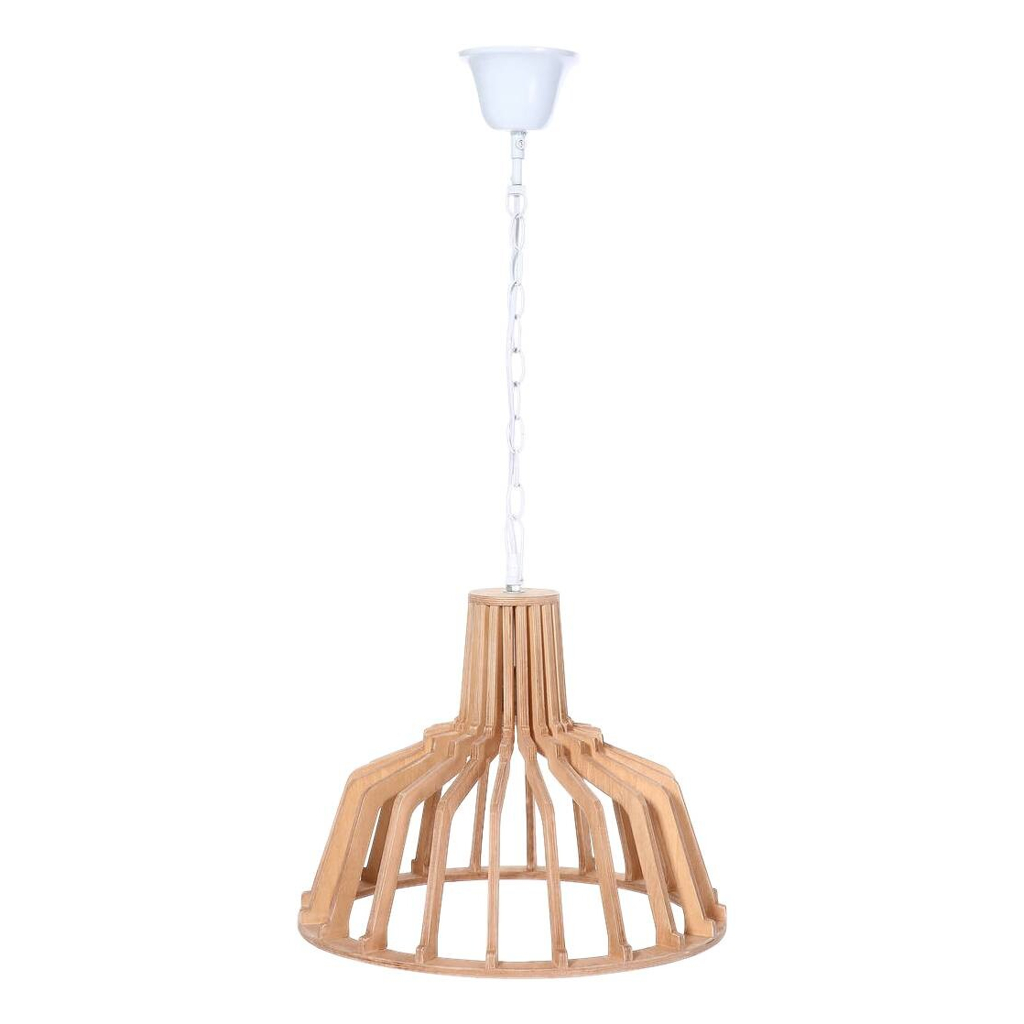 Kayoom Pendelleuchte Lucerna 295 natur Holzwerkstoff Eisen B/H/L: ca. 41x39x41 cm E27 1 Brennstellen
