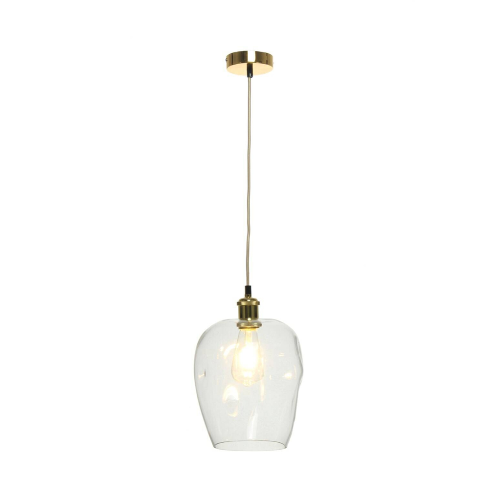Kayoom Pendelleuchte klar Glas B/H/L: ca. 22x34x22 cm E27 1 Brennstellen