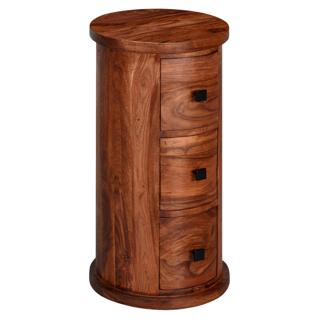 Sideboard natur schwarz lackiert B/H/T: ca. 35x65x35 cm
