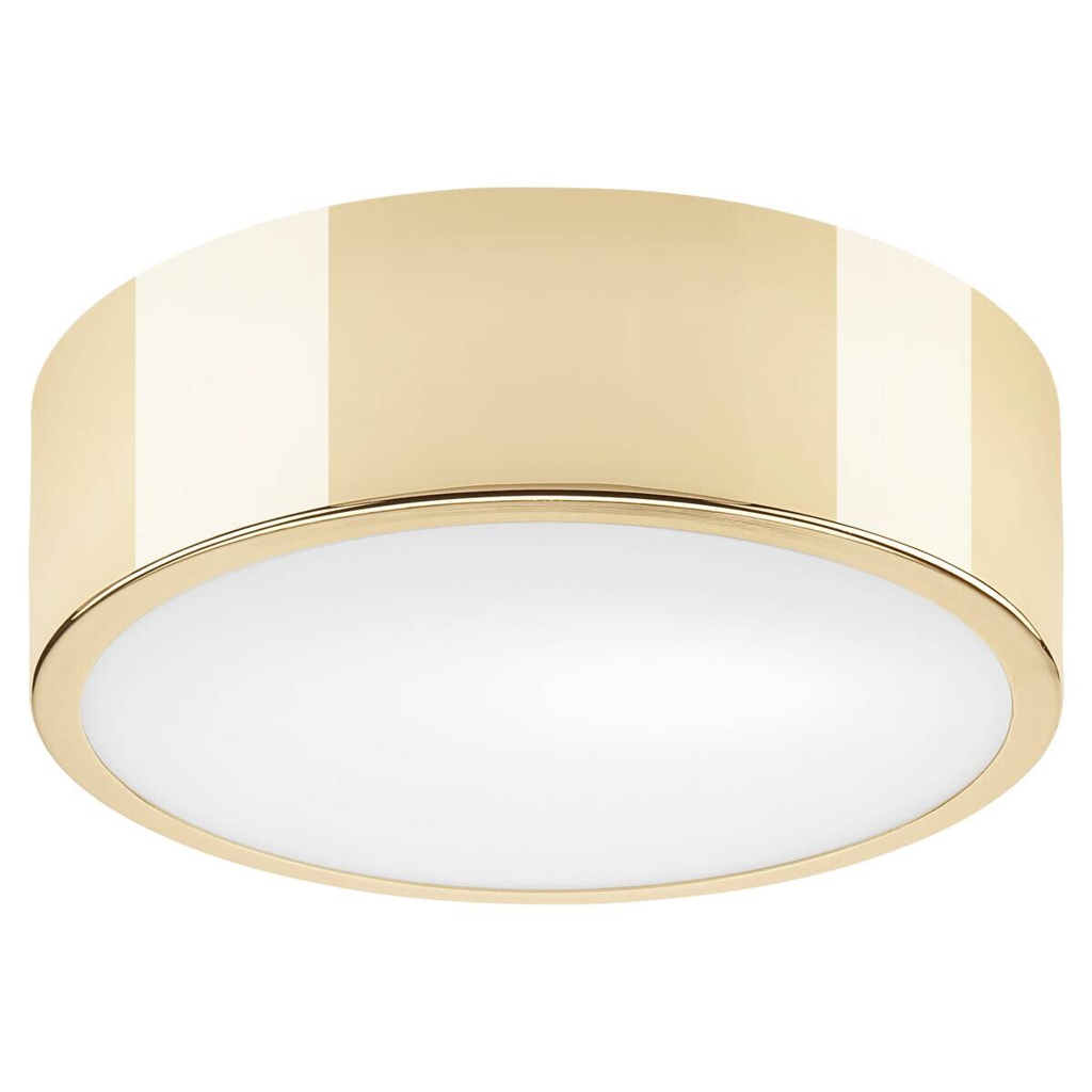 Lamkur Deckenleuchte DANTE 43883 gold Glas Stahl H/L: ca. 8x26 cm E27 1 Brennstellen