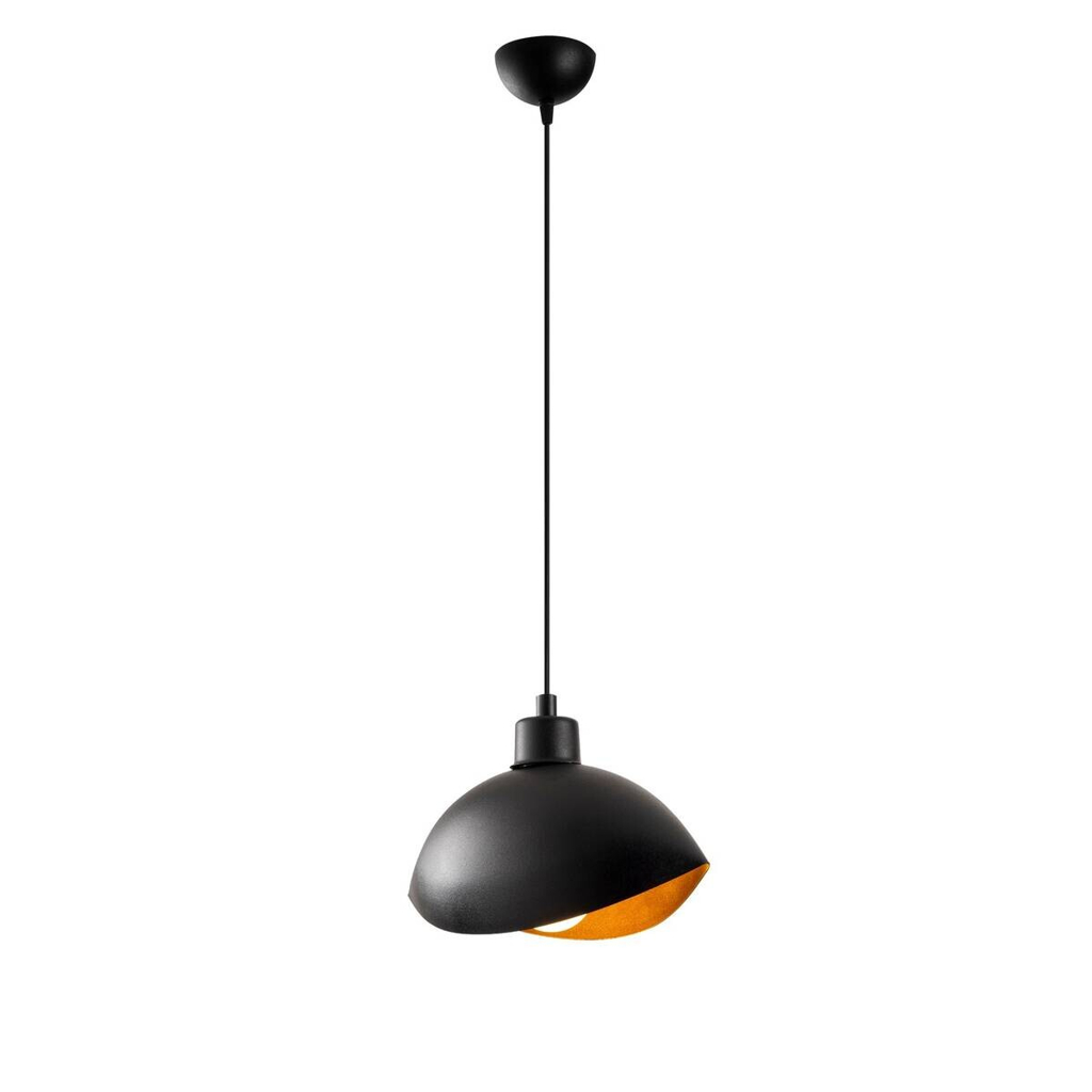 Opviq Pendelleuchte schwarz Metall B/H/T/L: ca. 28x112x15x28 cm E27 1 Brennstellen