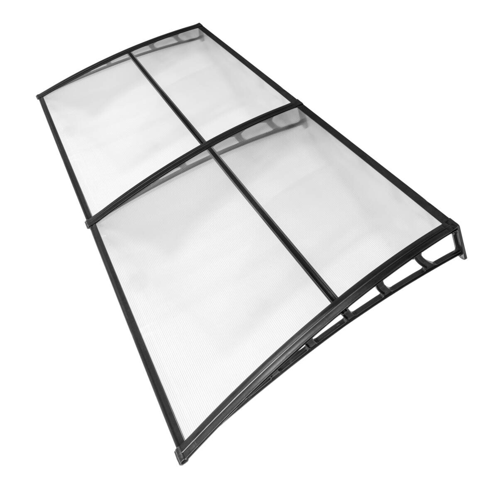 Brosplast Vordach transparent B/H/L: ca. 240x23x105 cm