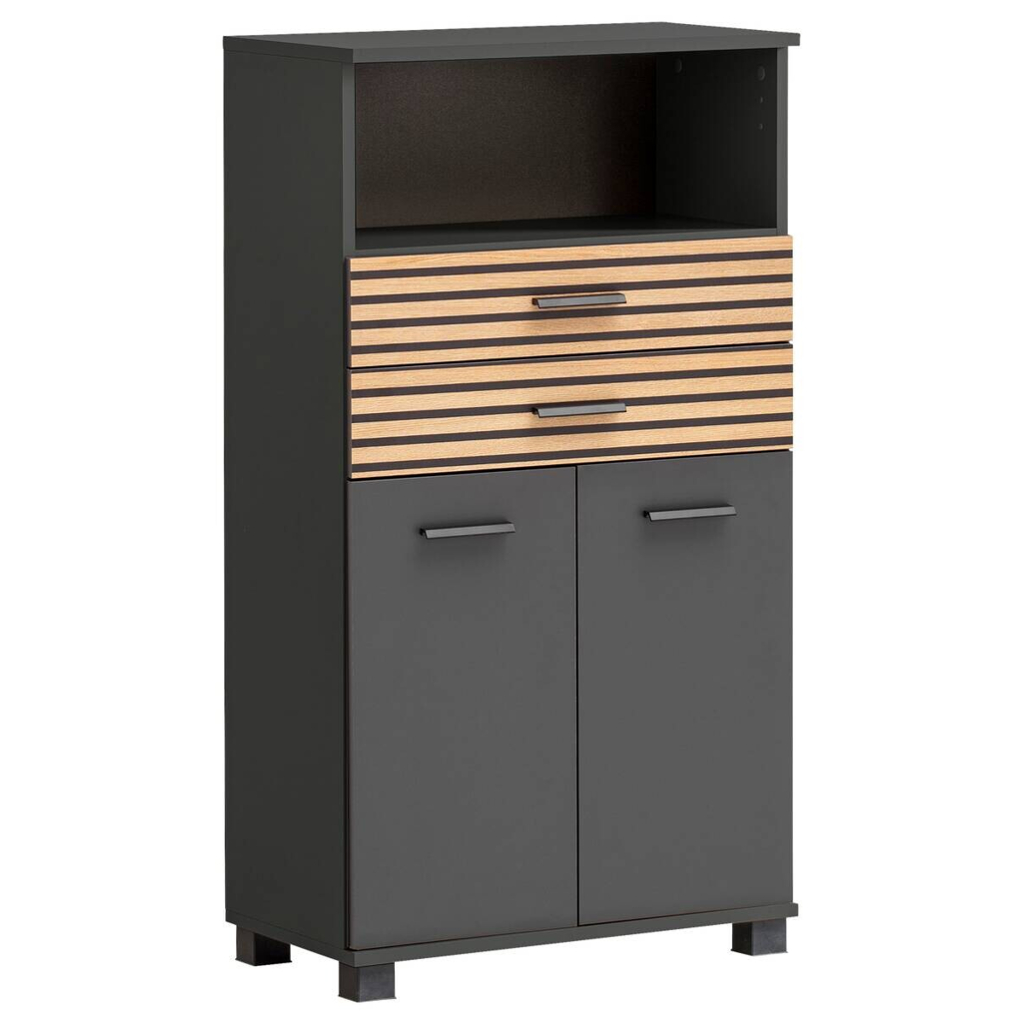 Highboard Katta anthrazit B/H/T: ca. 59,8x110,5x32,6 cm