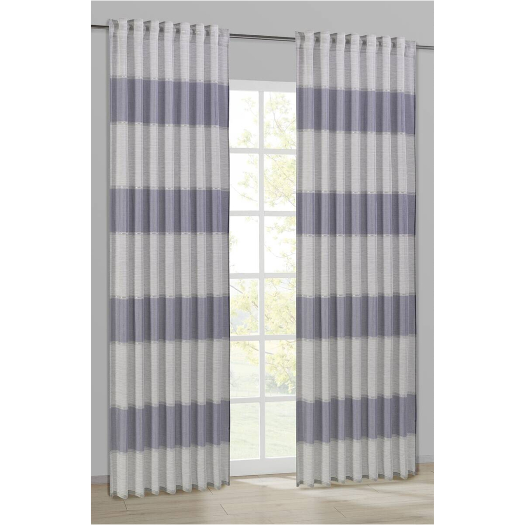 Kombivorhang Petra blau B/L: ca. 140x245 cm