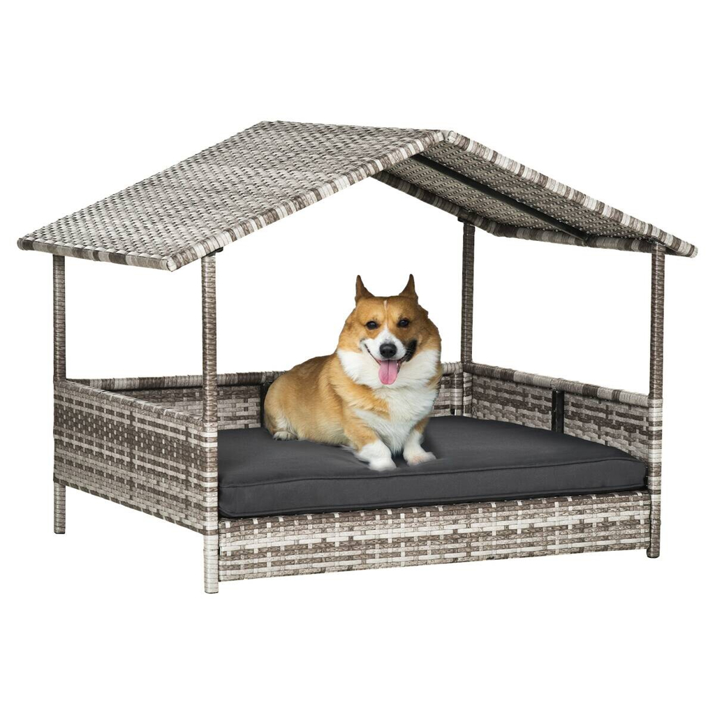 PawHut Hunde-Zubehör grau Polyester B/H/L: ca. 98x69x70 cm