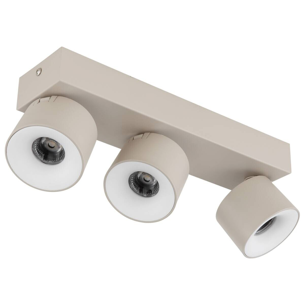 GLOBO LED-Strahler sand Metall Aluminium Kunststoff B/H/L: ca. 8,5x30x10,5 cm 3 Brennstellen