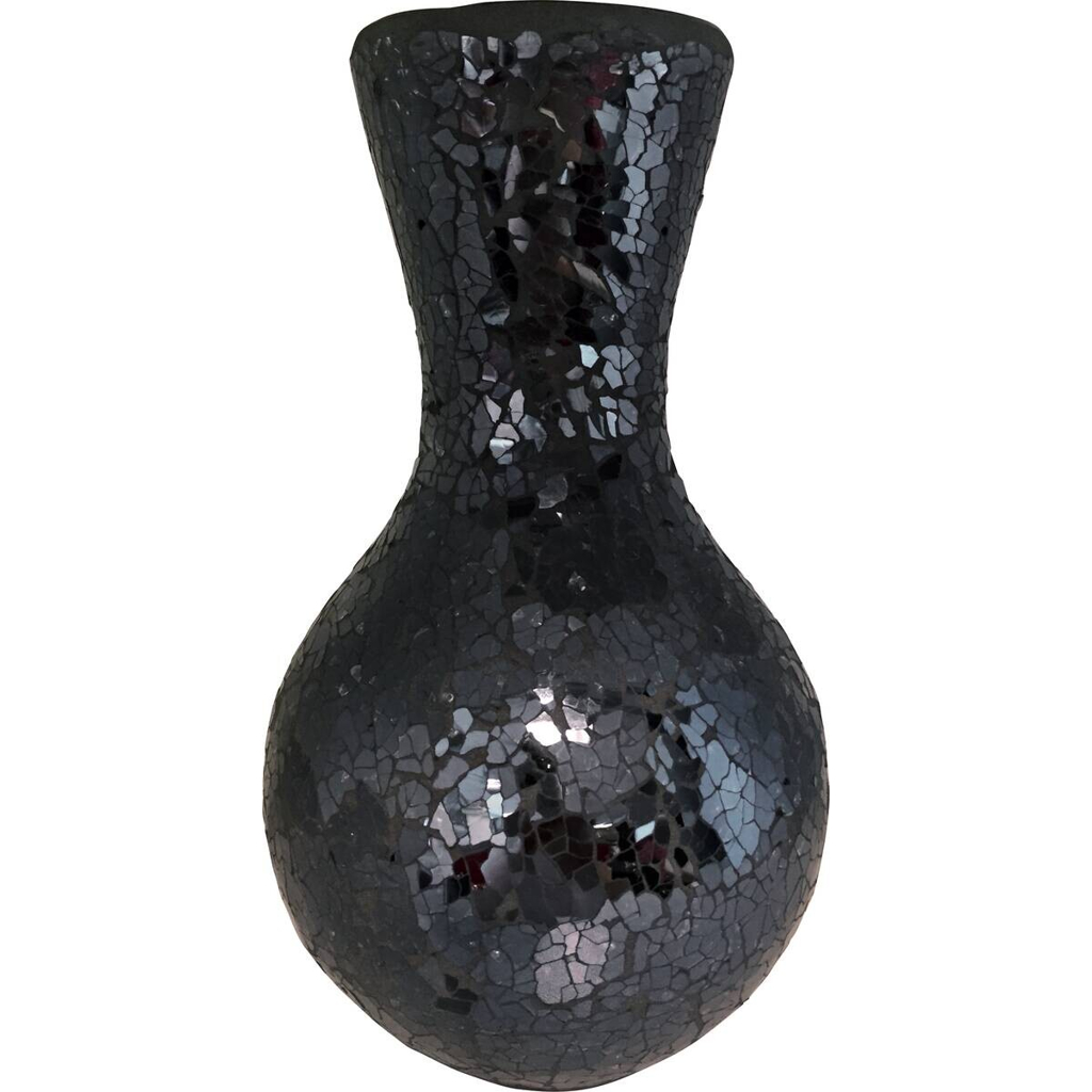 POCOline Vase schwarz Glas B/H/L: ca. 15x27x15 cm