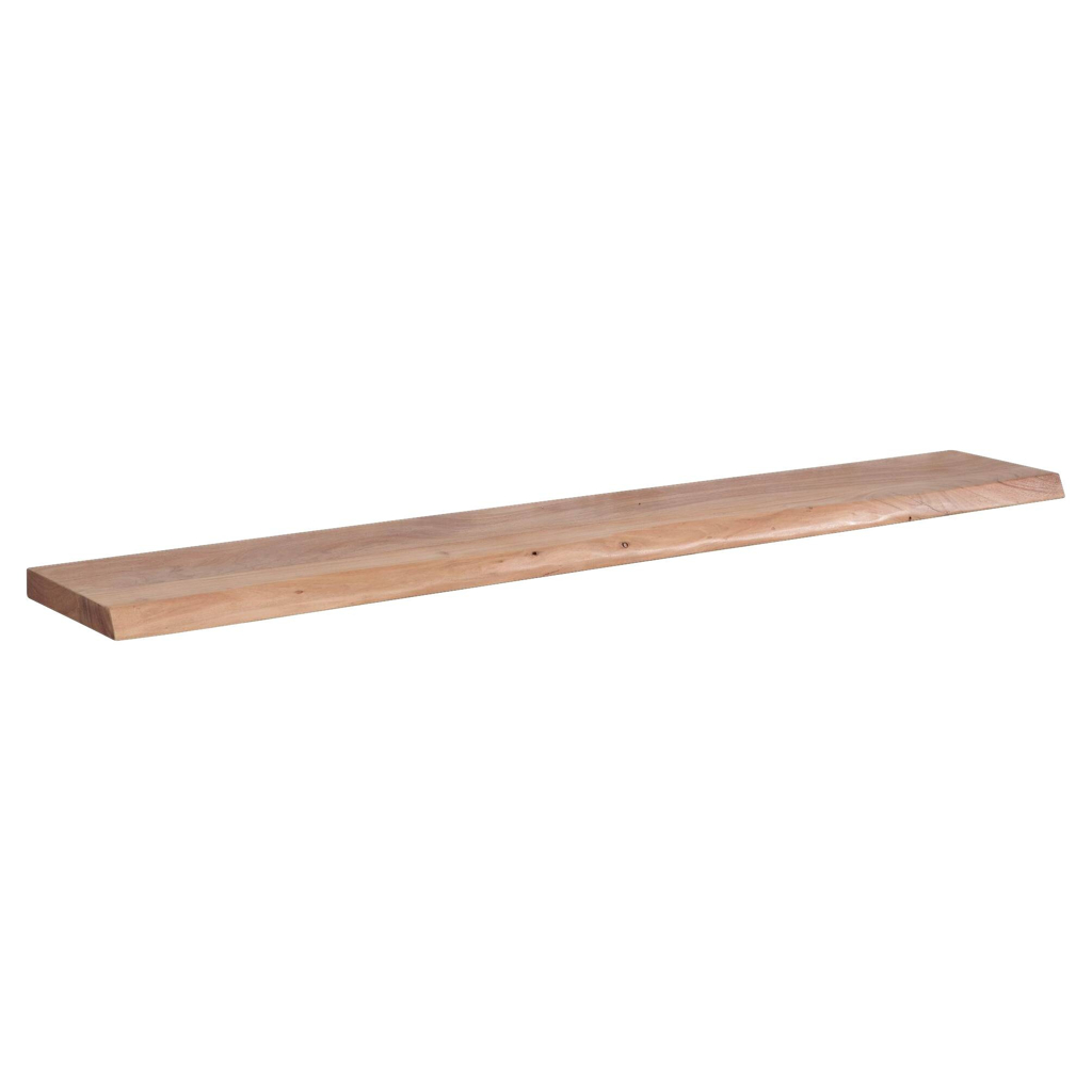 Wandregal braun Holz B/H/T: ca. 160x4x26 cm