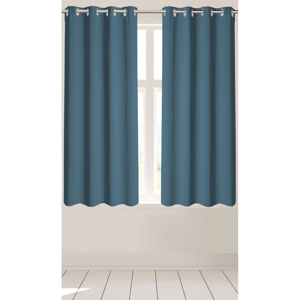 Ösenvorhang Verona blau B/L: ca. 140x175 cm