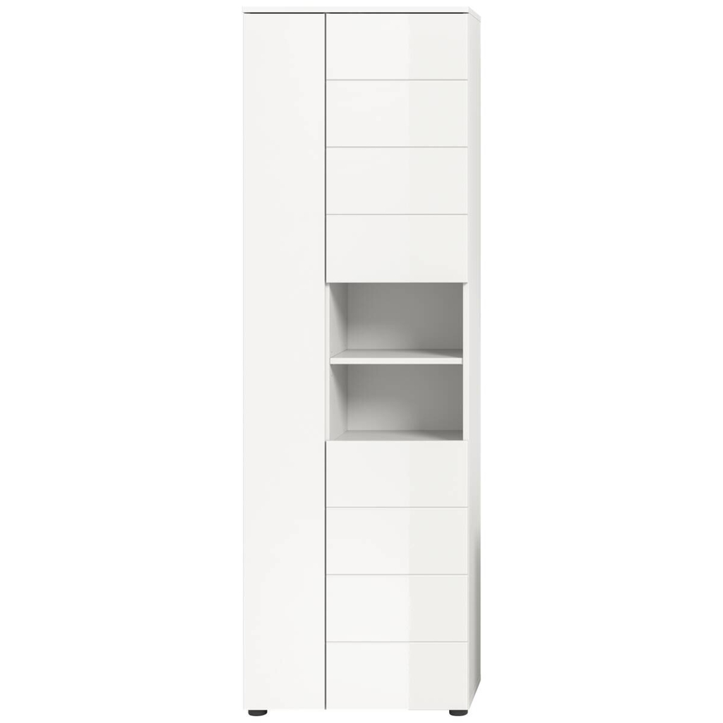Badhochschrank VIRA weiß weiß Hochglanz B/H/T: ca. 60x190x34 cm