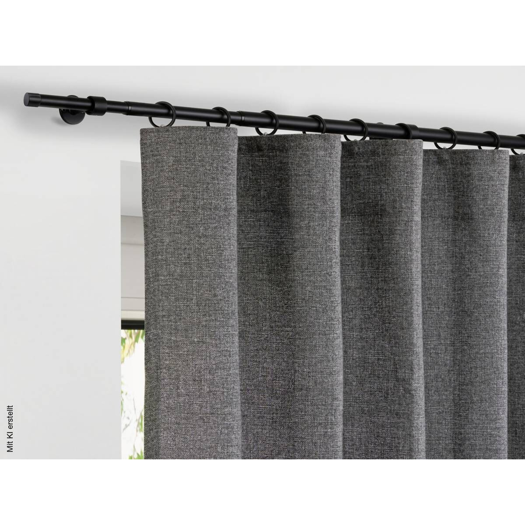 ondeco Stilgarnituren schwarz Metall ausziehbar von ca. 120 bis 210 cm 1.0 Läufe