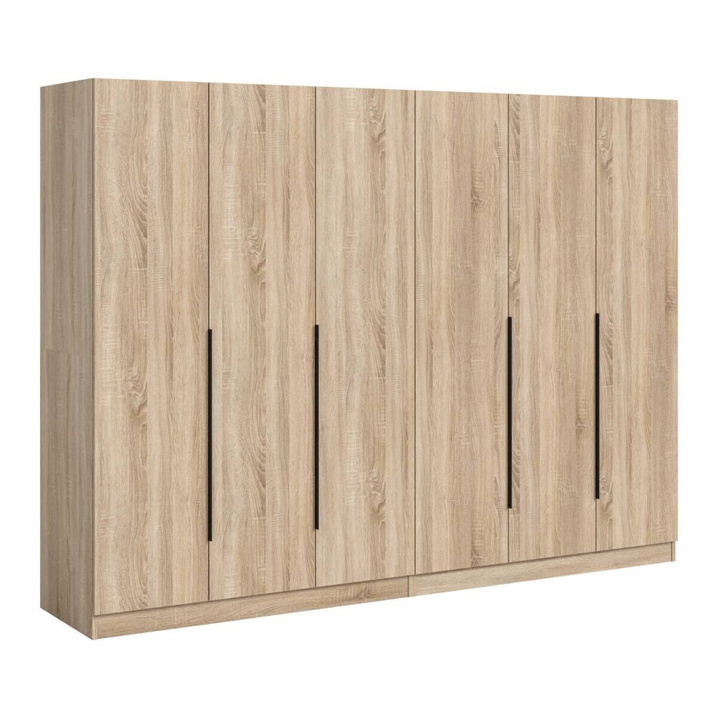 Kleiderschrank KOPENHAGEN Eiche Sonoma Nachbildung B/H/T: ca. 240x181x52 cm