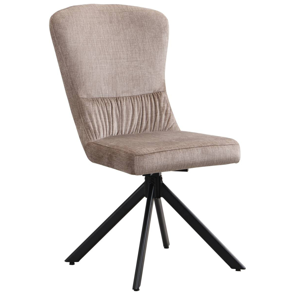 Drehstuhl Kate Cappuccino Samt B/H/T: ca. 51x97x67 cm