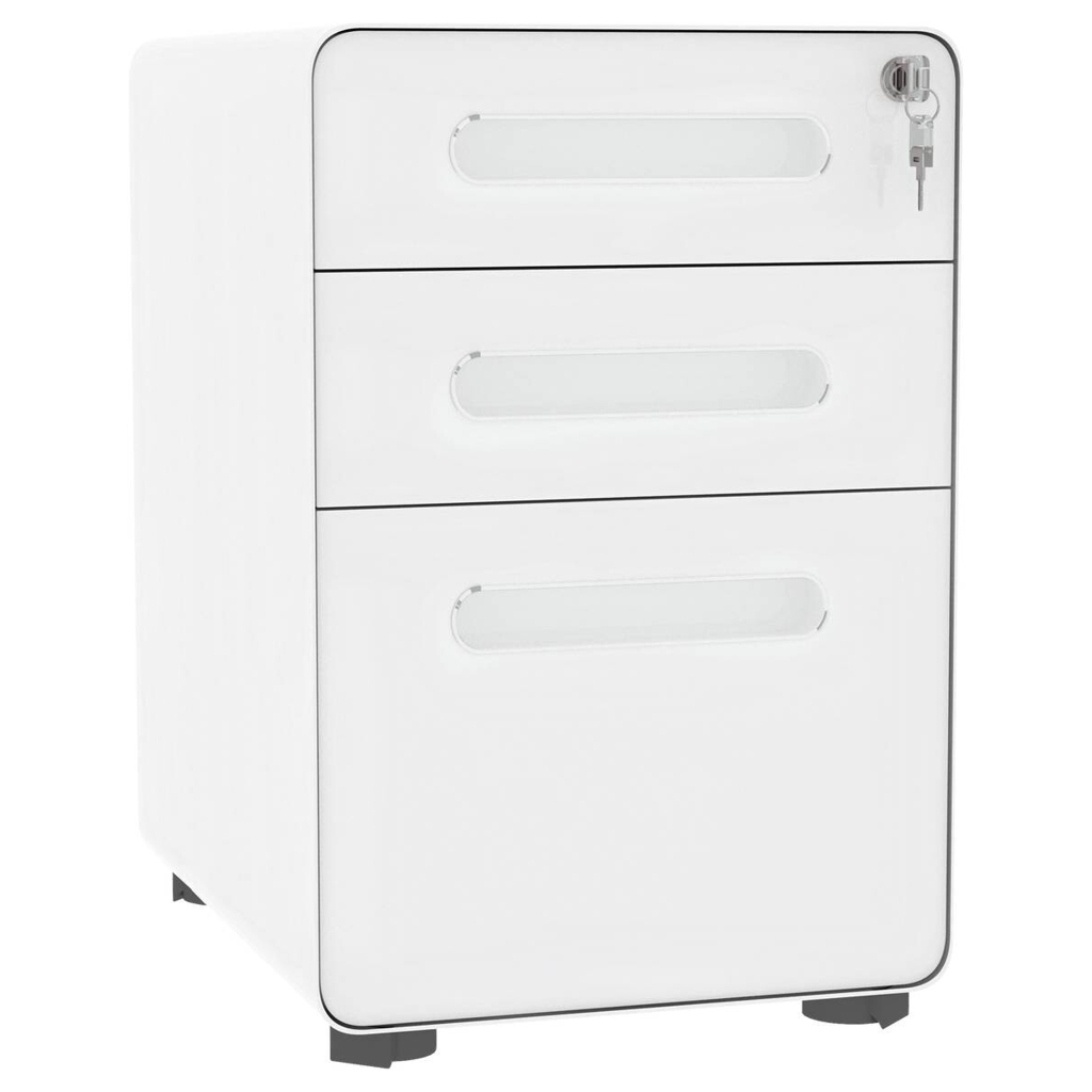 Rollcontainer 924-007WT weiß B/H/T: ca. 39x59x48 cm