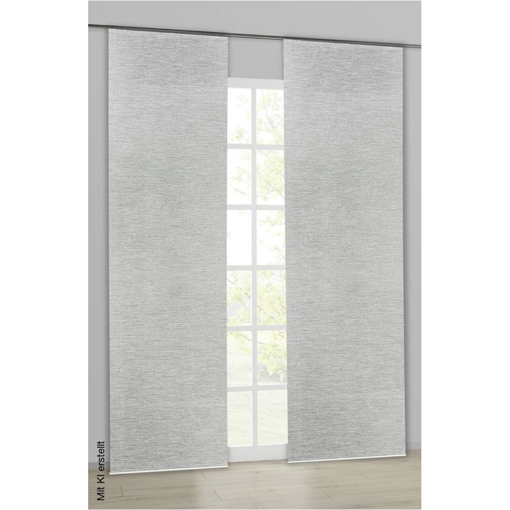 POCOline Schiebevorhang Essential grau B/L: ca. 60x245 cm