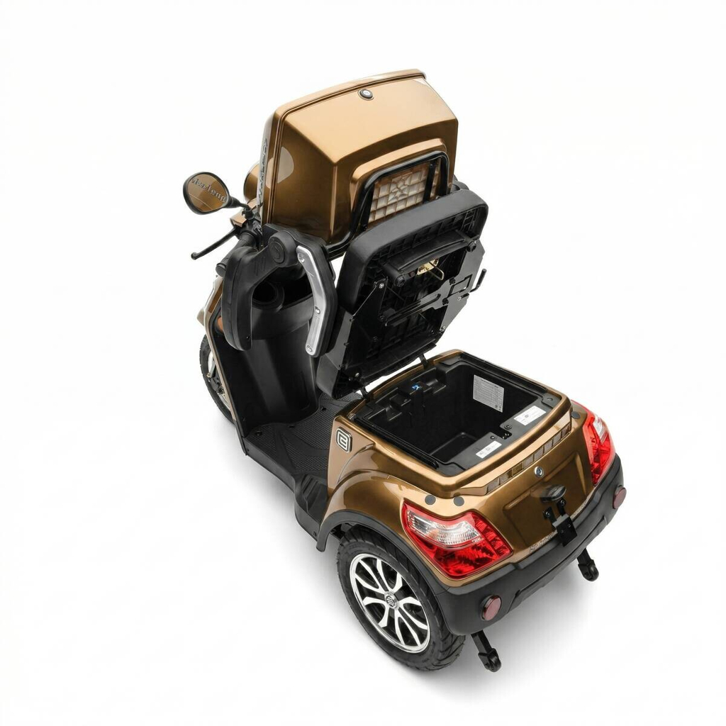 E-Seniorenmobil braun B/H/L: ca. 67x102x152 cm