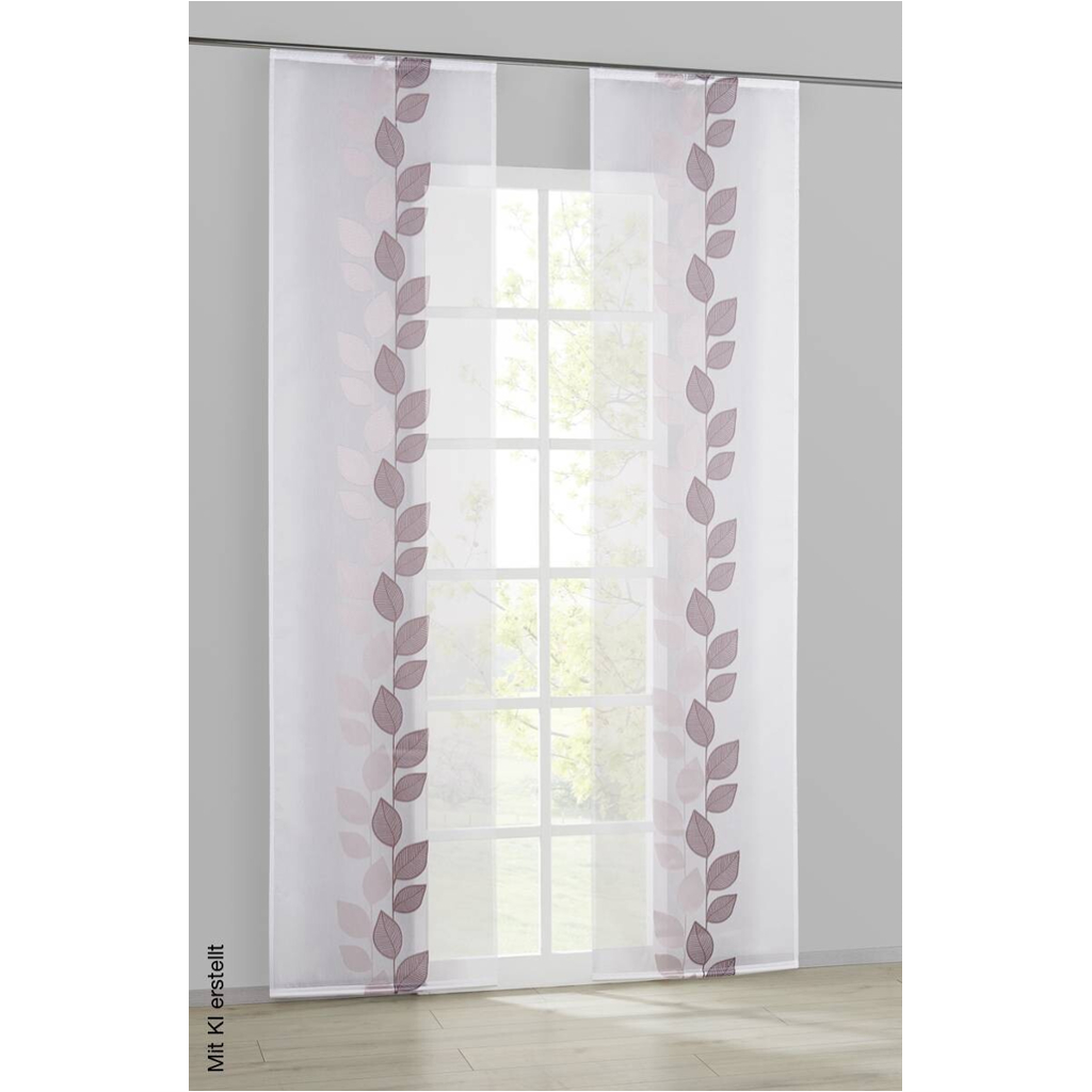 POCOline Schiebevorhang Pantheon rosé B/L: ca. 60x245 cm